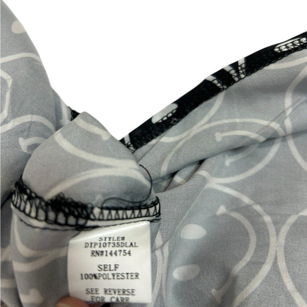 Dressed in LALA Black & White Smiley Face Jumpsuit Set - Picture 15 of 16